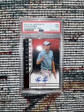 2021 Upper Deck Artifacts Kevin Kisner Autograph - Red #60 /10 PSA 7