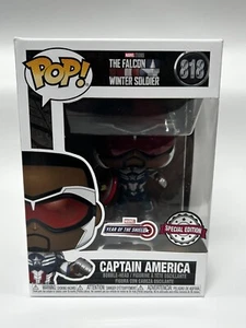 Funko Pop! The Falcon & The Winter Soldier - Captain America #818 Amazon Marvel - Picture 1 of 7