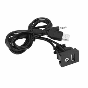 1M USB 3.0 AUX Extension Mount Cable 3.5mm USB AUX Port for Car Marine Boats - Picture 1 of 8