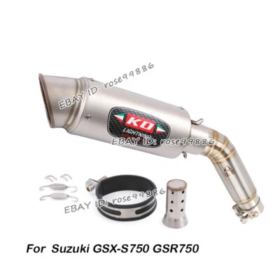 Silenciador de ligação tubulação média escape motocicleta Suzuki GSXS750 GSR750 GSX-S750 - Imagem 1 de 4