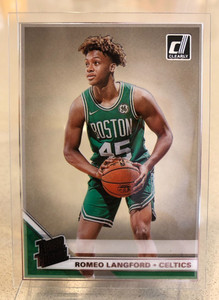 Romeo Langford 2019-20 Panini Clearly Donruss Rated Rookie #62 RC