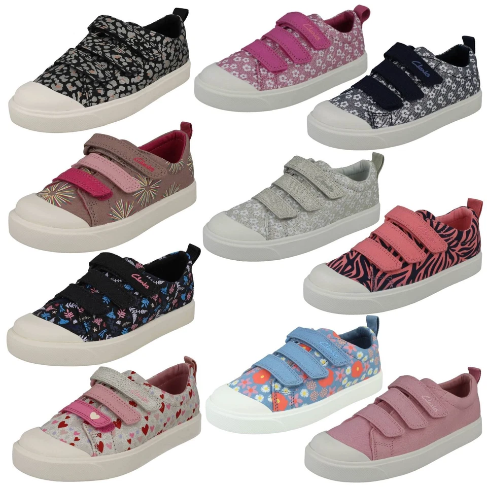 Girls Clarks City Vibe Machine Washable Casual Shoes