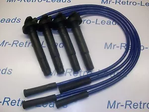 BLUE 10MM PERFORMANCE IGNITION LEADS WILL FIT SUBARU IMPREZA LEGACY QUALITY HT - Picture 1 of 4