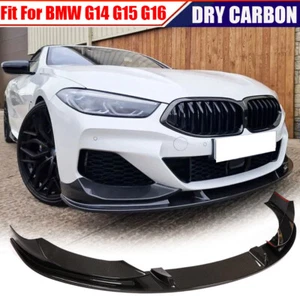 Separador de labios de parachoques delantero de carbono seco para BMW Serie 8 G14 G15 G16 840i BODYKIT - Imagen 1 de 15