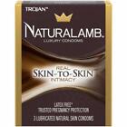 Trojan NaturaLamb Natural Lamb Condoms 1 Box of 3 CT Exp. 2025 - Choose Boxes