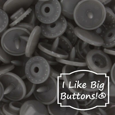 KAM Plastic Snaps: B39 Gray-Size 20/T5-No Sew Snap Buttons DIY Crafts Sew - Image 1 of 4