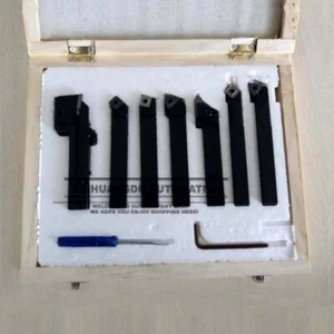 14mm 7pcs/Set Wendeschneidplatte Hartmetall Drehen Drehmaschine Fräser Werkzeug Set, kein Titan - Bild 1 von 2