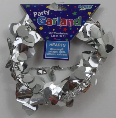 GUIRNALDA CORAZONES 12 pies fiesta lámina aniversario boda San Valentín regalos ventanas Foto 1 de 2