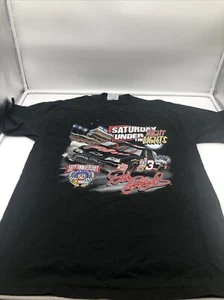 Dale Earnhardt Double Sided Under The Lights VTG 1998 Black T Shirt - Size L - Picture 1 of 8