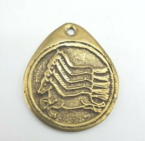 Antique Korean Imperial Postal Service Korean Five Horse Bronze Medal