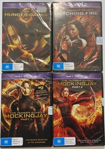 The Hunger Games Catching Fire Mockingjay Part 1 2 Movies DVD Jennifer Lawrence - Picture 1 of 11