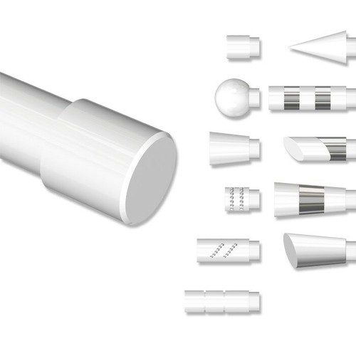 Sourcing Map Vorhangstangen-Endstücke 6er Set - Weiße Abschlusskappen Für Gardinenstangen 28-30mm