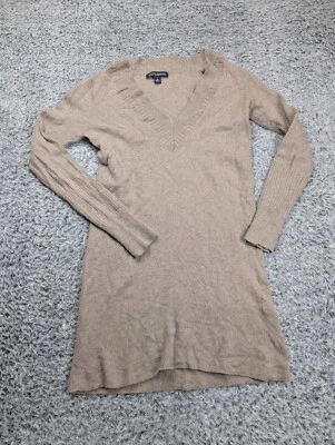 Suéter Banana Republic Mujer Pequeño Marrón Elastizado Classiccore Cuello en V Informal Largo Foto 1 de 4