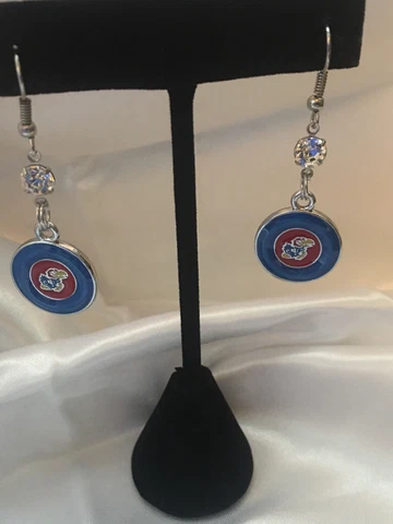 Kansas University earrings (KU) Cover