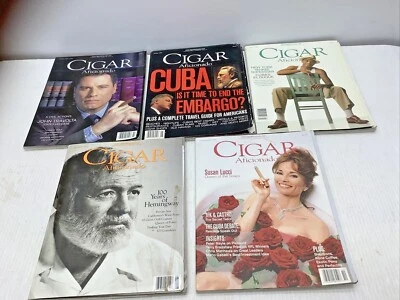 5 Cigar Aficionado Magazine Aug Oct Feb June April 1999 - 100 Years of Hemingway Foto 1 de 4
