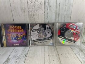 Sega Saturn Virtua Fighter 2, etc. Set of 3 Japanese Version USED Games