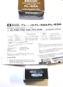 ICOM FL-44A 2.4 kHz SSB FILTER IC-730 IC-740 IC-745 IC-751 IC-761 IC-765 IC-781 - Picture 1 of 1