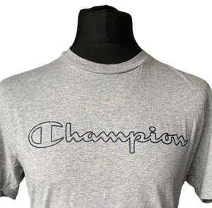 CHAMPION T-Shirt Mens in Size MEDIUM (40 Inch) Short Sleeve Grey - Picture 1 of 10