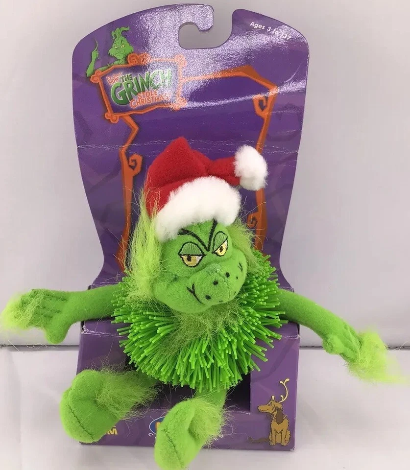 Hasbro 2000 Vintage Dr Seuss GRINCH Oddzon Koosh Ball con embalaje original Foto 1 de 4