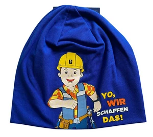 Bob The Builder Jungen Mütze, Charakter Grafik Aufdruck Blau Unisex Kinder Hut - Picture 1 of 3