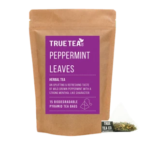 Peppermint Pyramid Tea Bags (Plastic Free) - Herbal Tea - True Tea Co. - Picture 1 of 2