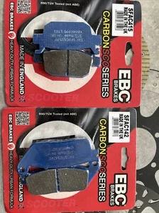 Pastiglie HONDA SH 125/150 i 2017 2018 2019 2020 (Kit Ant.+ Post. EBC CARBONIO - Picture 1 of 1