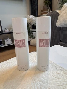 Avon Vanilla Soft Musk Body Spray Deodorant X 2 Bottles - Picture 1 of 3
