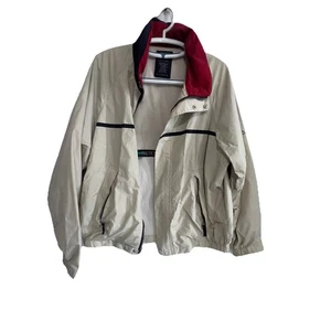 Nautica Hidden Hood Windbreaker Men’s Size Lg Preowned Excellent  - Picture 1 of 13