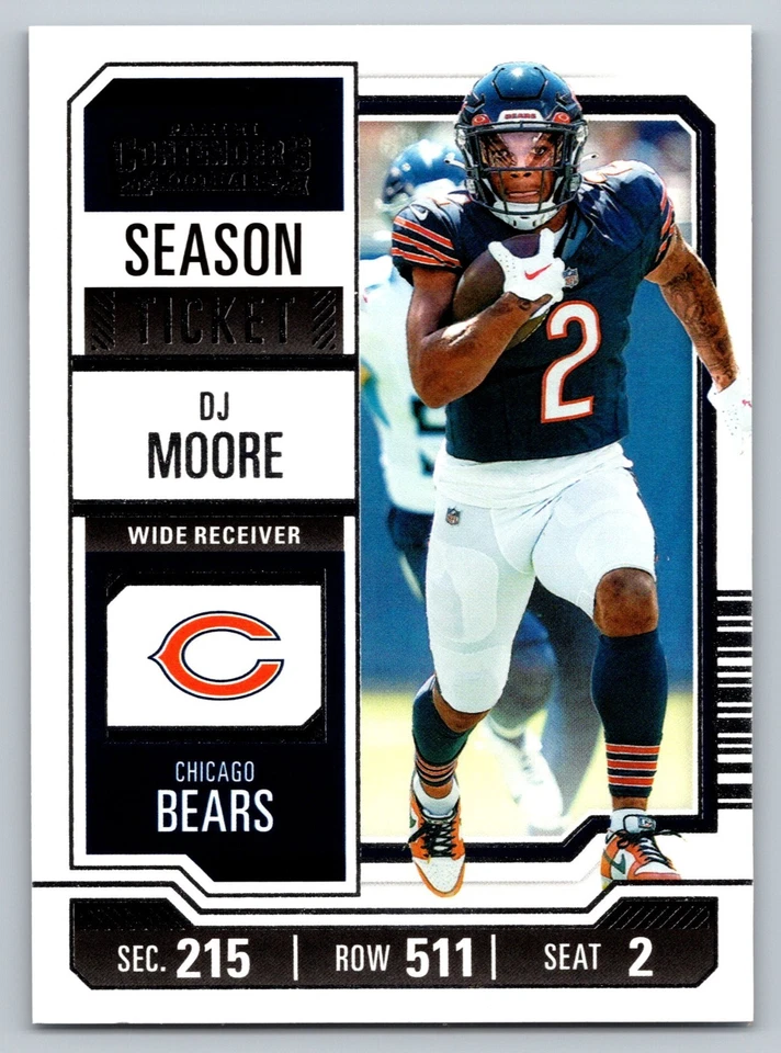DJ MOORE (2018 - ) NFL - Carolina Panthers & Chicago Bears - CHOOSE YOUR CARD! - Image 1 of 1