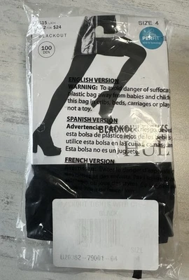 Nuevo en embalaje — Medias Tono Blackout 100 Denier — Talla 4 Foto 1 de 3