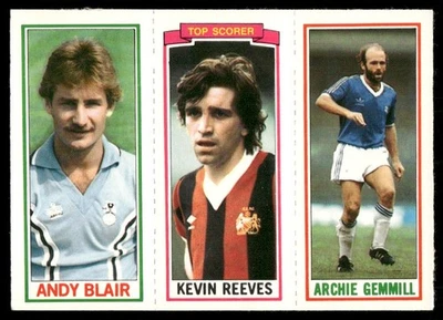 1981 Topps English League EPL Archie Gemmill/Kevin Reeves/Andy Blair Birmingham - Image 1 of 2