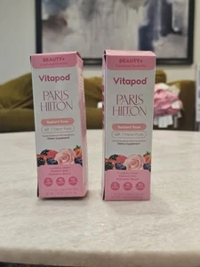2 * Boxes Of-vitapod Paris Hilton Radiant Rose Drink Pods (7- Pods Per Box) - Picture 1 of 7