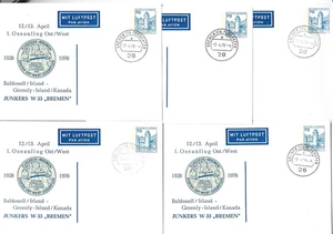 Postal federal de cosas privadas 70 Pfg. B & S Oceanflight 5 mapas oo - Imagen 1 de 2