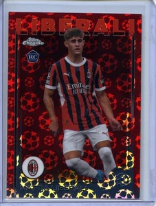 2024-25 Topps Chrome UEFA Club Comps Mattia Liberali Logofractor Red 1/5 #82 - Picture 1 of 2