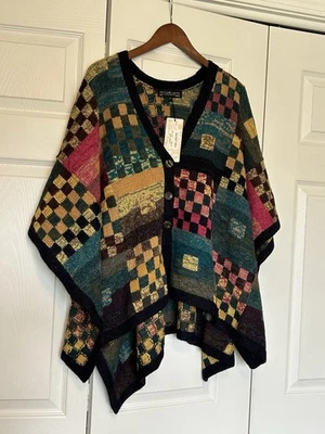 Women’s Peruvian Connection Varese-Poncho Cardigan Size Medium - Image 1 of 4