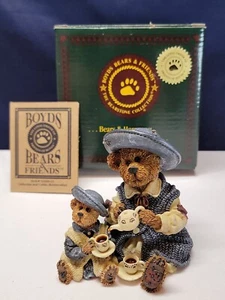 2000 Boyds Bears Catherine & Caitlin Berriweather Fine Cup of Tea Figur - Bild 1 von 10