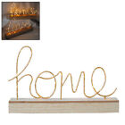(Assorted Color1) Wooden Base Love Home Letter Night Light LED Lamp For