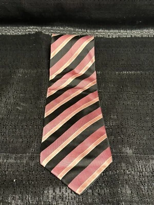 Burberry Hombre VINTAGE con Rayas Rosa, Negro y Dorado Foto 1 de 4