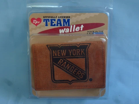 New York NY RANGERS   Leather TriFold Wallet  NIP  brk Cover