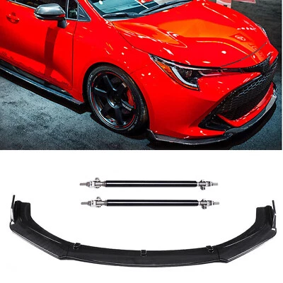 For Toyota Matrix 2003-2014 Front Bumper Lip Splitter Spoiler Strut Rod Carbon - Image 1 of 4