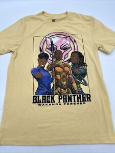 Black Panther T-Shirt Men Small Graphic Print Yellow Sonoma Community…#6779