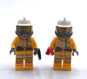 Lote 2) Minifigura Lego Estructura Bombero Amarillo Participaciones Ciudad, Pueblo, - Imagen 1 de 5