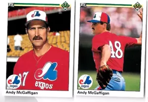 ANDY McGAFFIGAN 1990 UPPER DECK VARIATION LOT - Picture 1 of 1
