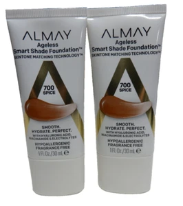 Almay Ageless Smart Shade Foundation, 700 Spice hypoallergenic 2-pack - Picture 1 of 3