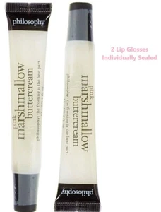 2 PC Philosophy PINK MARSHMALLOW BUTTERCREAM Lip Gloss 2X0.40 OZ SEALED - Picture 1 of 1