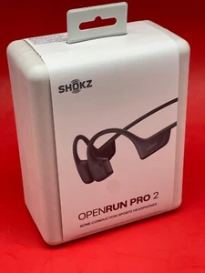 Nuevos auriculares deportivos Shokz OpenRun Pro 2 conducción ósea oreja abierta negros S820 - Imagen 1 de 5
