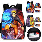 Naruto 3PCS/Set Backpack School Backpack Satchel Shoulder Bag Case♤