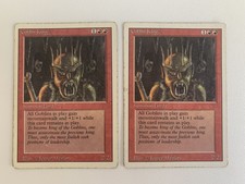 Magic The Gathering Revised  "Goblin King" x2 Played
