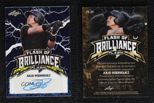 2020 Leaf Flash Flash of Brilliance Blue /50 Julio Rodriguez #FB-JR1 Auto