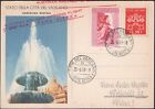 Vatikan, 1958. Erste Flug Post Karte H & G 22, C27, Wien
